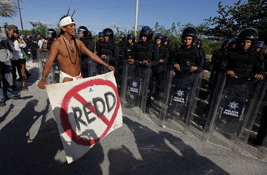 Protest gegen das Redd-Programm in Canc&uacute;n