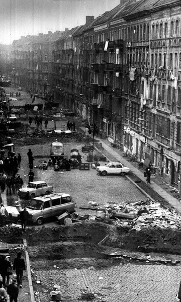 Wo ist Ostberlin geblieben? Mainzer Str. im November 1990