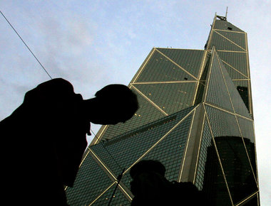 Gebäude der Bank of China in Hongkong – dank gewaltiger Devisenr... Gebäude der Bank of China in Hongkong – dank gewaltiger Devisenr...