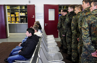 Rekruten in der Wettiner-Kaserne im sächsischen Frankenberg (3.1...