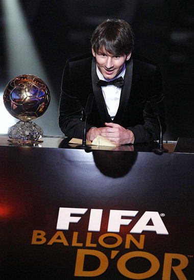 Kein Profi in Sachen mediengerechtes Auftreten: Lionel
Messi