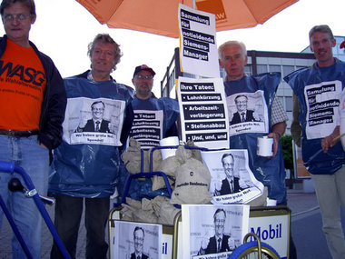 Am Freitag vorm Siemens-Werk in Bocholt