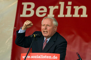 Oskar Lafontaine: engagiert im Berliner Wahlkampf