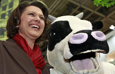 Strahlende Gesichter auf die Megashow der
Ern&auml;hrungsbranche...