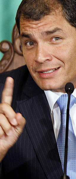 Ecuadors Pr&auml;sident Rafael Correa