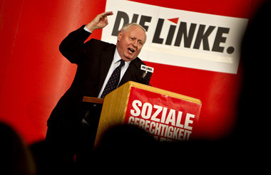Im Wahlkampf für die Linke immer noch unersetzlich: Lafontaine a... Im Wahlkampf für die Linke immer noch unersetzlich: Lafontaine a...