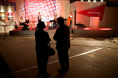 Momentaufnahme vom 17. September: Wahlparty der Berliner Linkspa...
