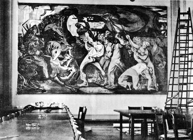 Gerhard Richter, Wandbild in der SED-Parteizentrale, Dresden, 19...