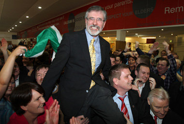 &Uuml;ber 15000 Stimmen f&uuml;r den
Sinn-F&eacute;in-Vorsitzend...