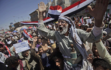Regierungsfeindliche Demonstration am Montag in Sanaa