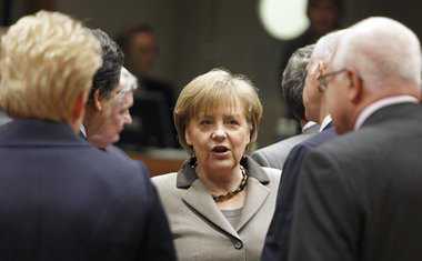 Am deutschen Wesen soll Europa genesen: Kanzlerin Angela Merkel
...