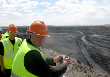 Der Entwicklungsminister bei seinemAufenthalt in der Mongolei im...