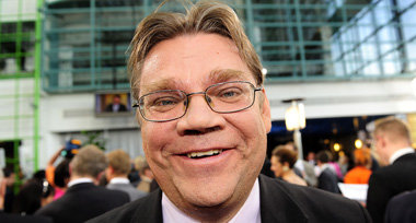 Hat gut lachen: Parteiführer Timo Soini erhofft sich 20 Pro... Hat gut lachen: Parteiführer Timo Soini erhofft sich 20 Pro...