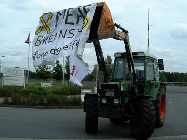 Die Demonstration per Trecker – wie hier am Sonntag – gehört in ...