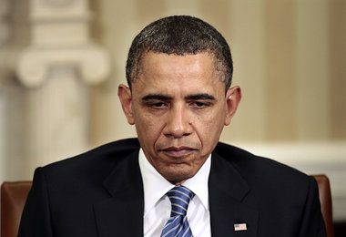 Sehr hoffnungsfroh blickt er nicht: US-Präsident Barack Obama