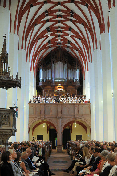 Und ewig lockt der Thomanerchor. Die Thomaskirche in Leipzig ist...
