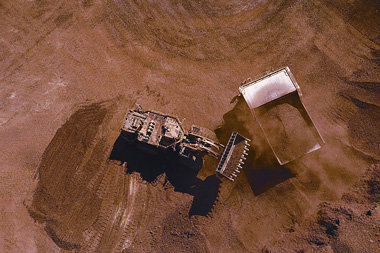 Eisenerztagebau von Rio Tinto in der Region Pilbara, Western Aus...