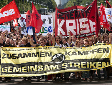 Bildungsstreikdemonstration am Donnerstag in Berlin
