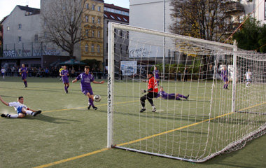 Tor f&uuml;r Bero durch Jan Knospe im Spitzenspiel gegen Mahlsdo...