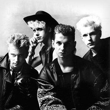 Depeche Mode 1985 mit Alan Wilder, Martin Gore, Dave Gahan und A...