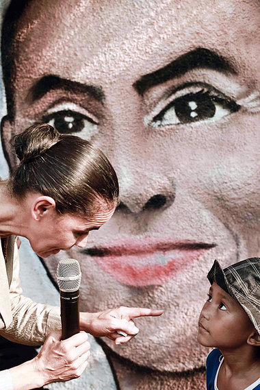 Bild aus besseren Zeiten: Marina Silva auf Wahlkampftour 2008 Bild aus besseren Zeiten: Marina Silva auf Wahlkampftour 2008