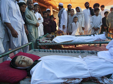 Am Donnerstag in der afghanischen Provinz Chost: An den S&auml;r...