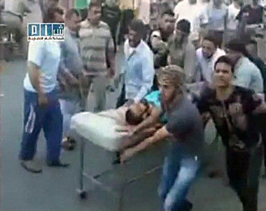 Von der syrischen Exilopposition verbreitetes Videomaterial aus ...