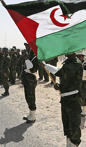 Die Kämpfer der Polisario sind zur Wiederaufnahme des bewaffnete...