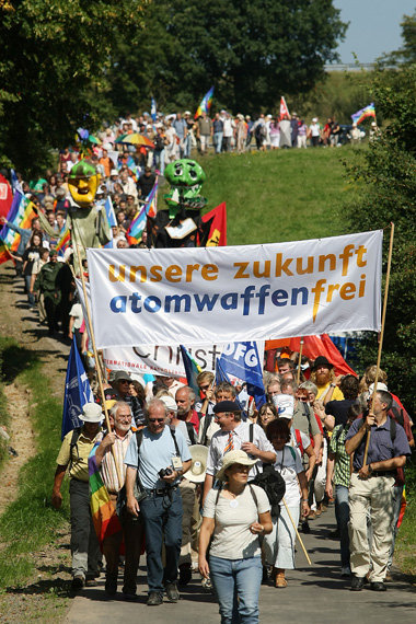 Protestmarsch zum Atomwaffenst&uuml;tzpunkt B&uuml;chel (30. Aug...