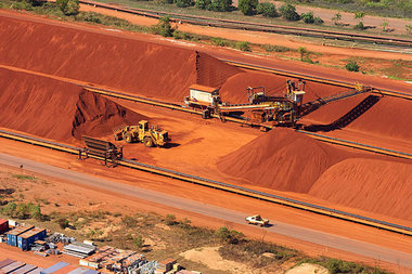 Bauxitförderung in Nordaustralien: Rio Tinto ist auch einer... Bauxitförderung in Nordaustralien: Rio Tinto ist auch einer...