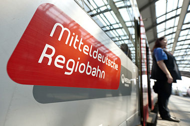 Streik bei der Mitteldeutschen Regiobahn im April in Halle. Auch...