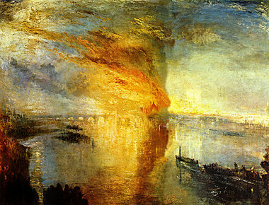 William Turner, Farbstudie: Der Brand des Parlaments, 1834 (Tate...