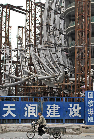 Bauboom hält weiter an. Beijing im März 2011