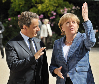 Von den Finanzm&auml;rkten getrieben: Kanzlerin Angela Merkel di...