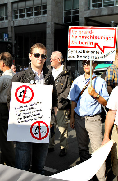 Wahlkampfaktion &raquo;F&uuml;r mehr Sicherheit in unserer Stadt...