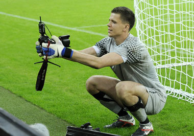 Gab ein gutes Bild ab: Polens Tormann Wojciech Szczesny Gab ein gutes Bild ab: Polens Tormann Wojciech Szczesny