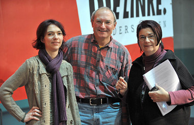 Aufbau West: Geschäftsführerin Maren Kaminski und die Landesvors...