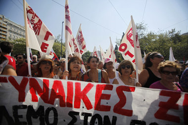 Proteste in Athen (Foto) und Thessasoniki