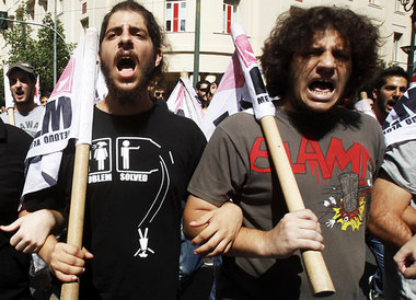 Demonstrationen in Athen begleiteten den Beginn neuer K&auml;mpf...