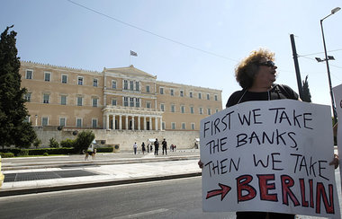 Protest in Athen: Griechenlands Bev&ouml;lkerung h&auml;lt nicht...