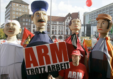 Protest in Pappmaché: Am Sonnabend in Dortmund