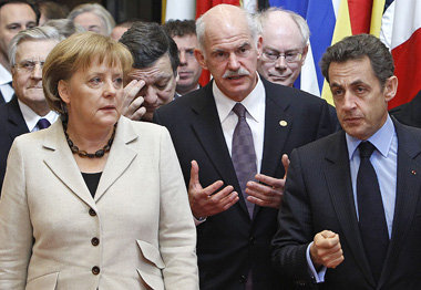Souveränität gefährdet: Bundeskanzlerin Merkel, der griechische ...