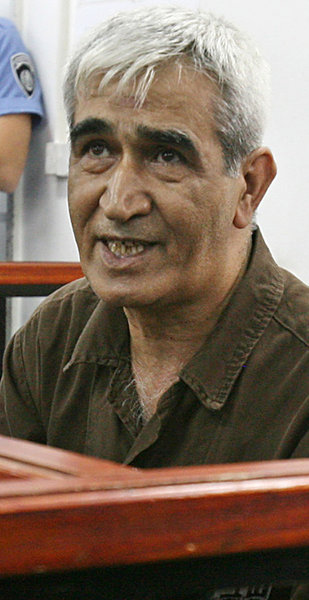 Ahmed Saadat während des Prozesses am 30.5.2007 Ahmed Saadat während des Prozesses am 30.5.2007