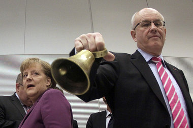 Kaum noch Ruhe in der Unionsfraktion: Volker Kauder am Freitag