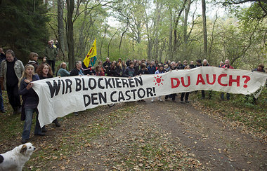 Demotraining der Antiatombewegung vergangenen Samstag im wendl&a...
