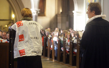 Ver.di liest der Kirche die Leviten