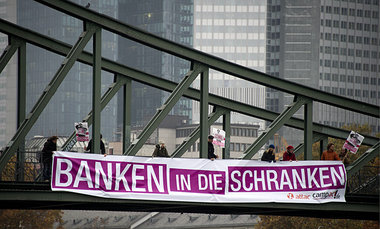 Trotz des tr&uuml;ben Wetters klare Forderungen. Aktion vom Netz...