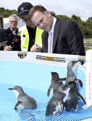Key mit Pinguinen
