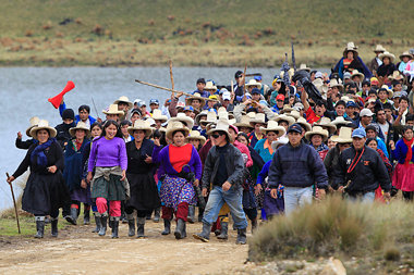 Protestdemonstration am 24. November gegen die geplante Goldmine...