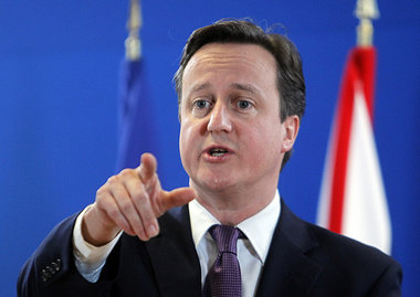 So nicht: der britische Premier David Cameron l&auml;&szlig;t au...